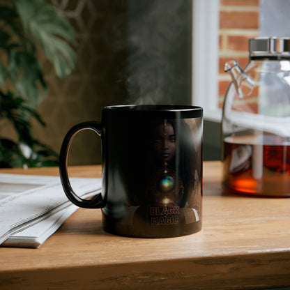 Black Magic Mug | Priestess | Afrocentric | HD Graphic | Teevolution | Strong Women | Coffee | Tea | Hot Chocolate | |11oz Black Mug