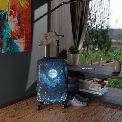 Moonlit Forest Suitcase - Stylish Travel Luggage with Dreamy Design
