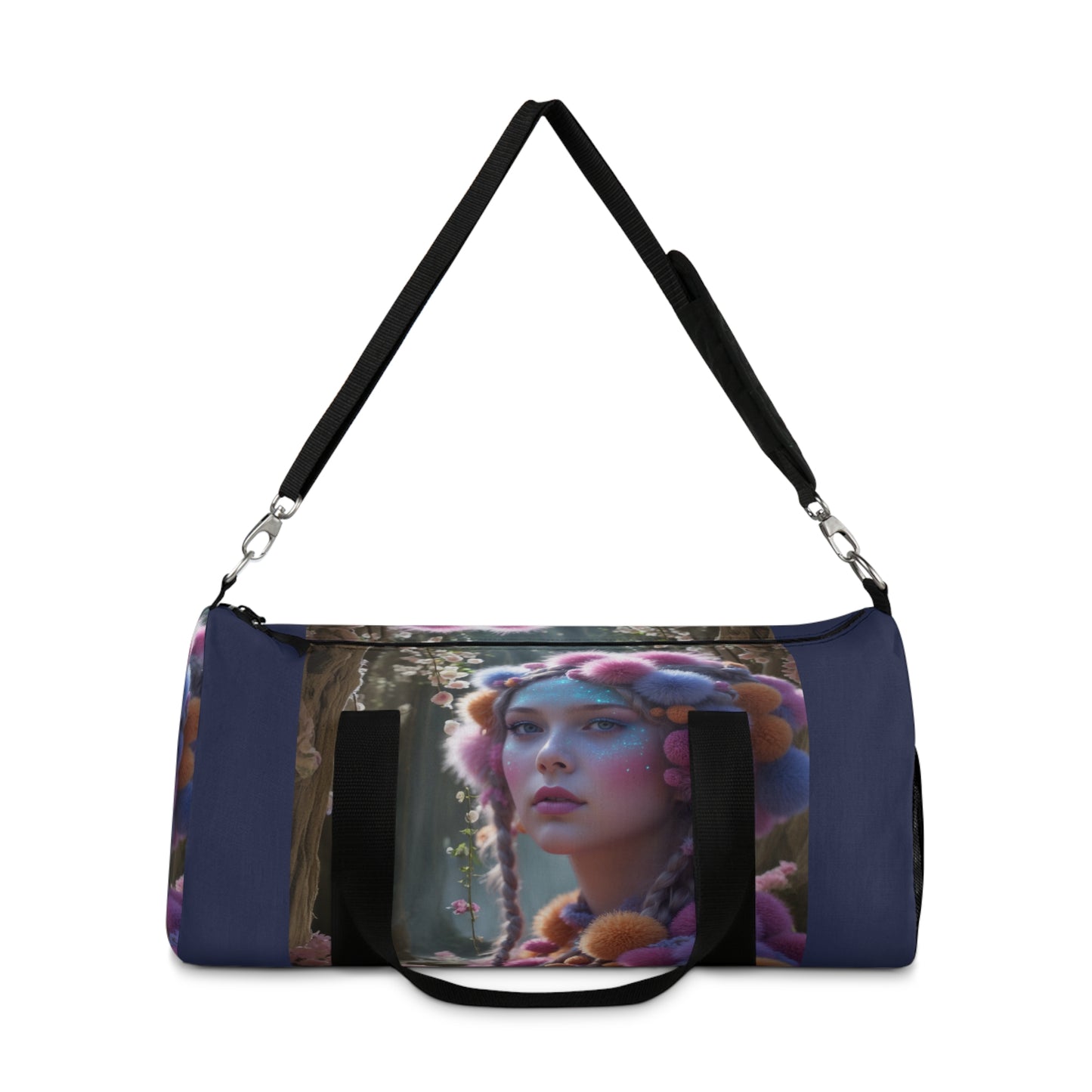 Whimsical Floral Duffel Bag - Stylish Gym & Travel Tote for Women