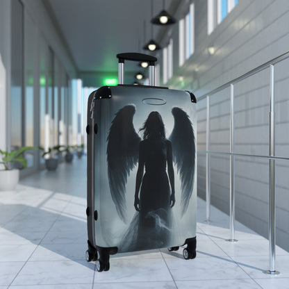 Angel Wings Design Carry-On Suitcase | Stylish Travel Luggage for Adventurers