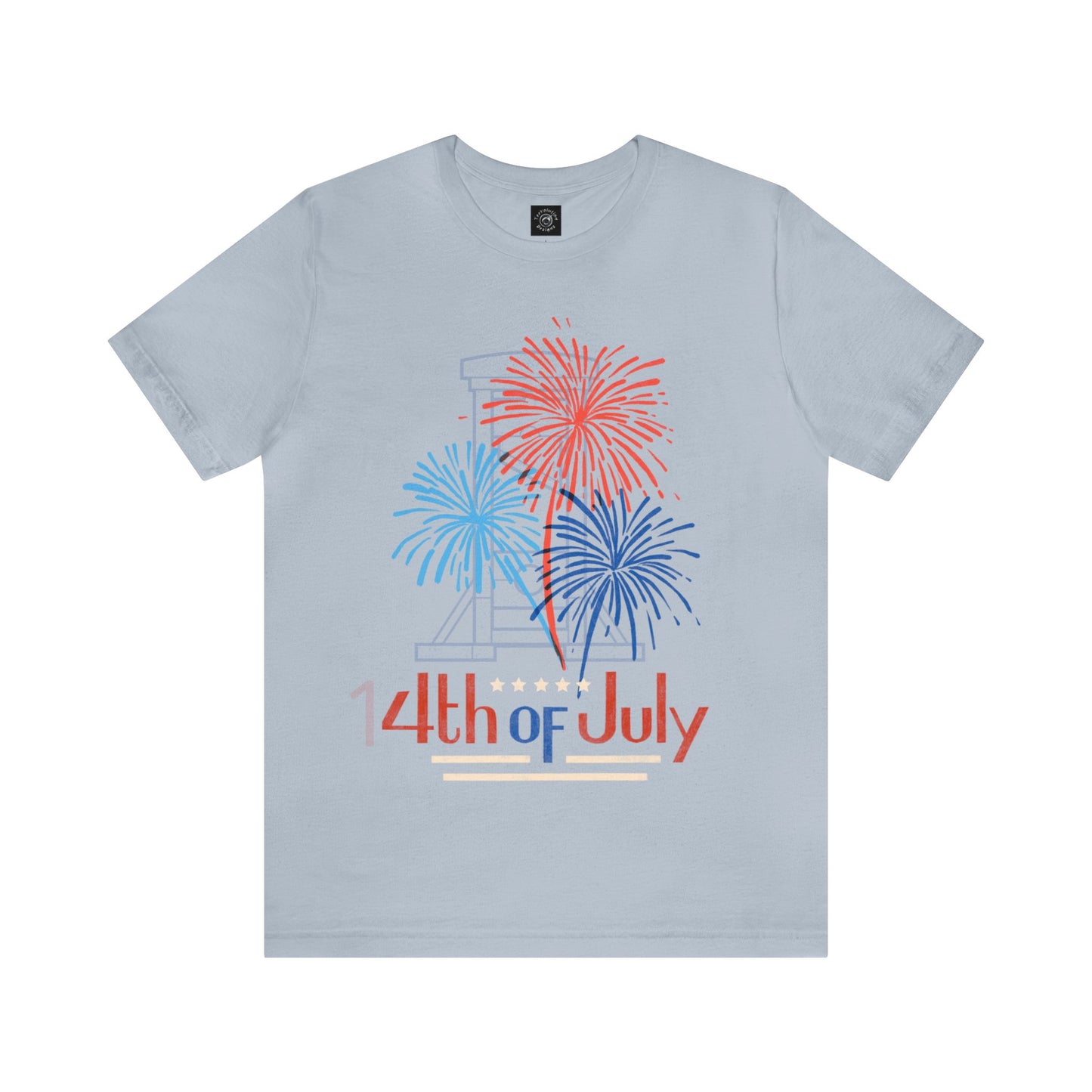 Patriotic Gift | Fireworks | Independence Day | July 4th | July 14th |  Guillotine | USA | Freedom | America | Fourth of July | Bastille Day | France | Unisex | Men's | Women's | Tee | T-Shirt