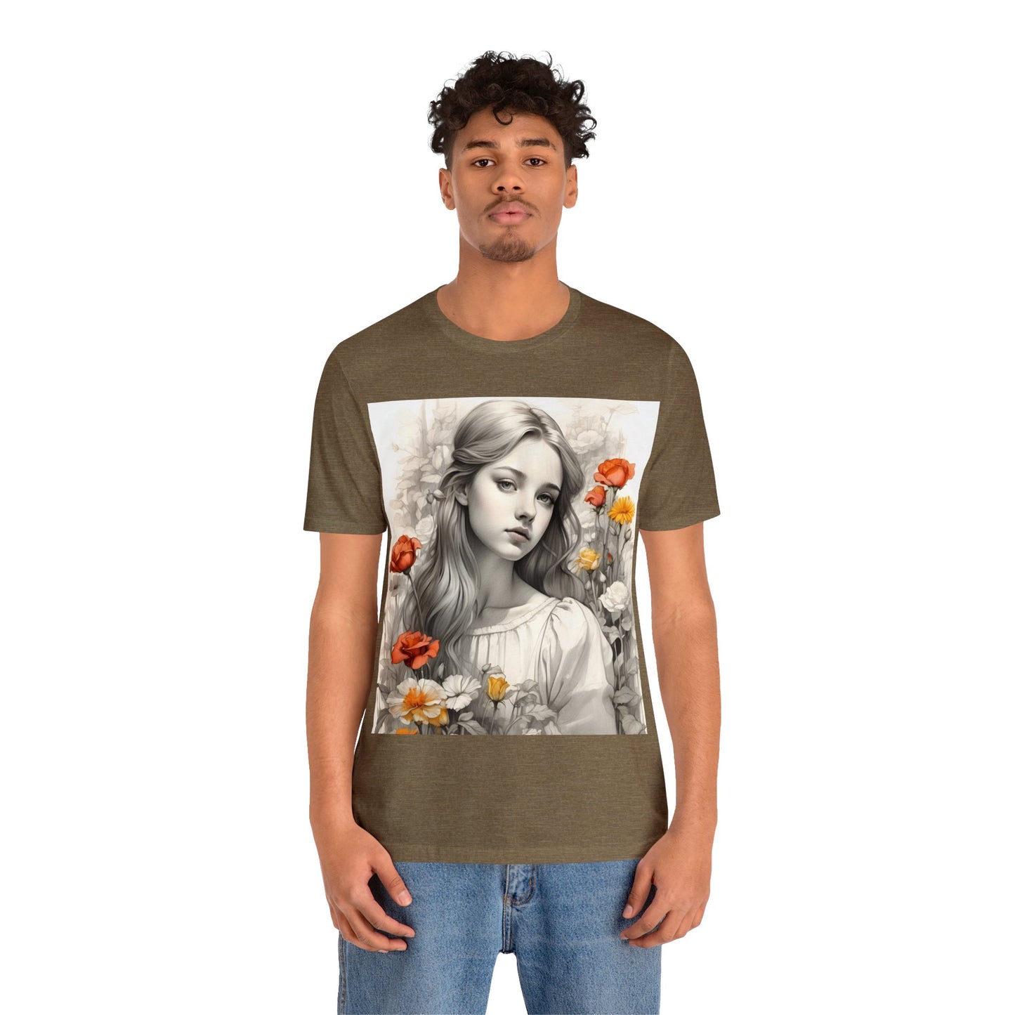Flower Girl | Dainty | Coquette | Cottagecore | HD Graphic | Quaint | Wholesome | Wildflowers | Unisex | Men's | Women's | Tee | T-Shirt