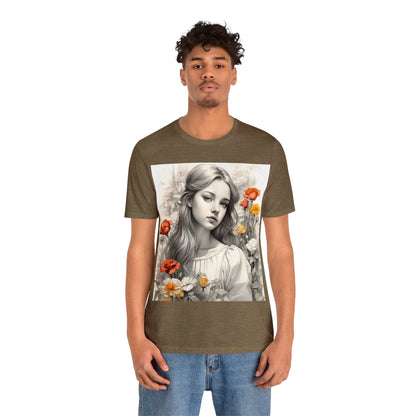 Flower Girl | Dainty | Coquette | Cottagecore | HD Graphic | Quaint | Wholesome | Wildflowers | Unisex | Men's | Women's | Tee | T-Shirt