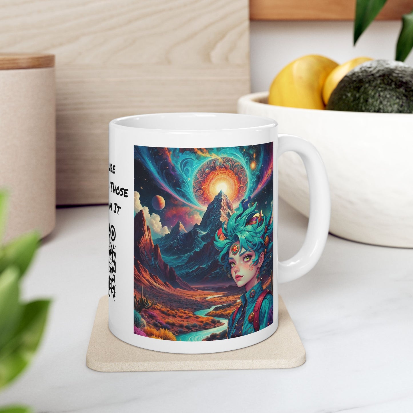 World Of Whimsy And Wonder | Abstract | Trippy Art | Shroomcore | Psychedelic | Coffee |  Tea |  Hot Chocolate | 11oz