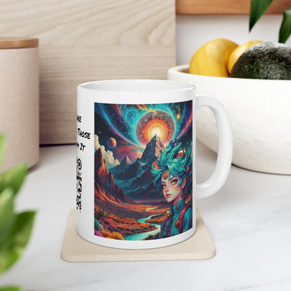 World Of Whimsy And Wonder | Abstract | Trippy Art | Shroomcore | Psychedelic | Coffee |  Tea |  Hot Chocolate | 11oz