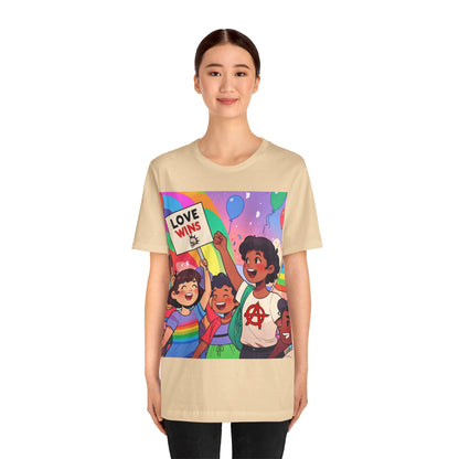 Love Wins | Inspirational | Anarchy | Alternative Living | Unisex | Men's | Women's | Tee | T-Shirt
