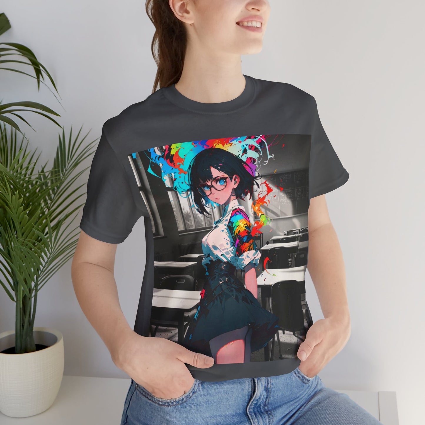 Back 2 Schoolgirl  | Anime | Mixed Medium | Unisex | Men's | Women's | Tee | T-Shirt