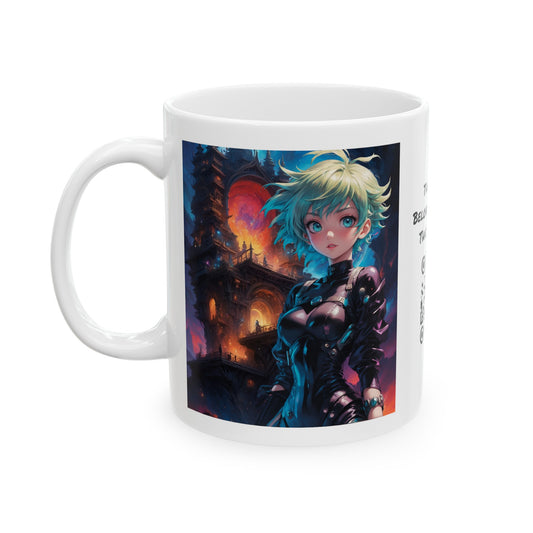 Portal Hottie | HD Graphic | Fantasy Girl | Gamer | Anime | Manga | Coffee | Tea | Hot Chocolate | 11oz | White Mug