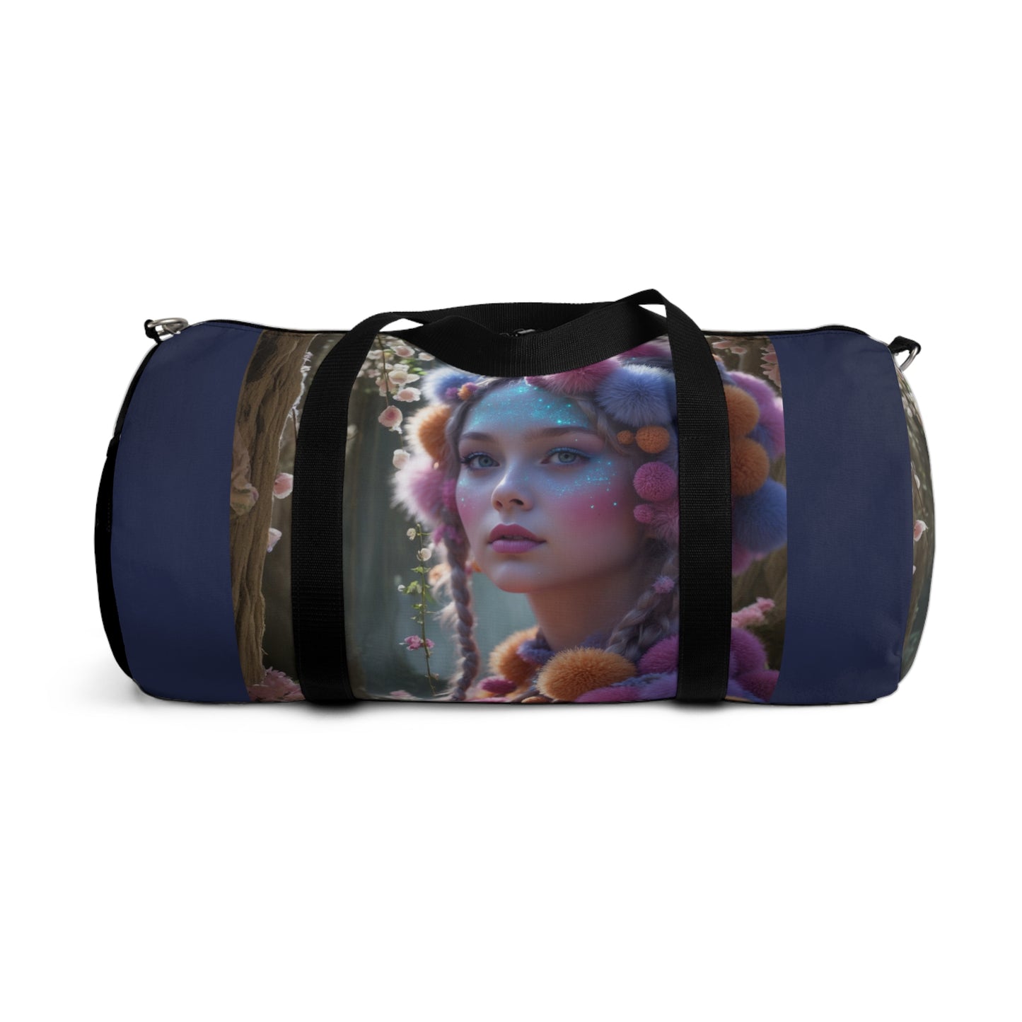 Whimsical Floral Duffel Bag - Stylish Gym & Travel Tote for Women