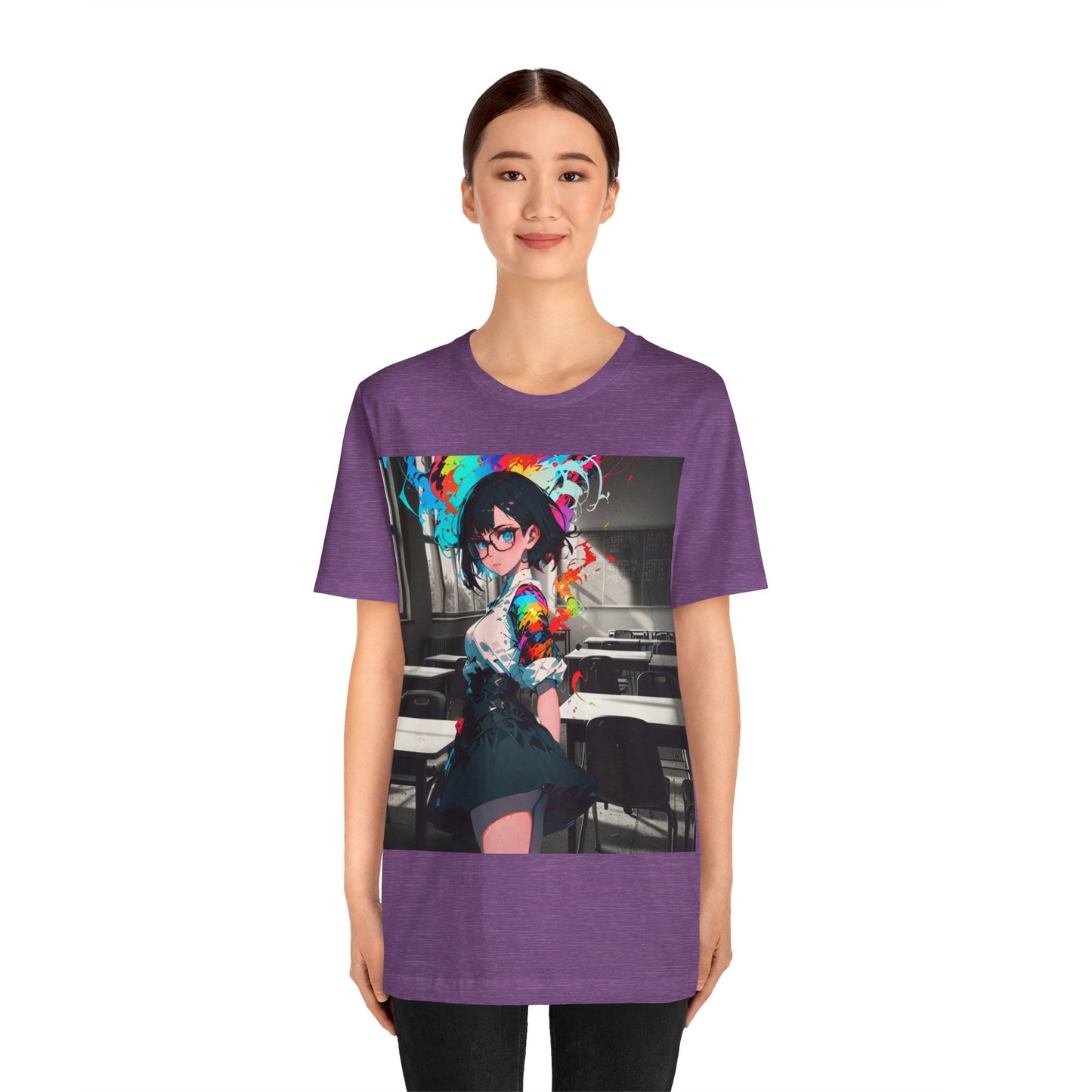 Back 2 Schoolgirl  | Anime | Mixed Medium | Unisex | Men's | Women's | Tee | T-Shirt