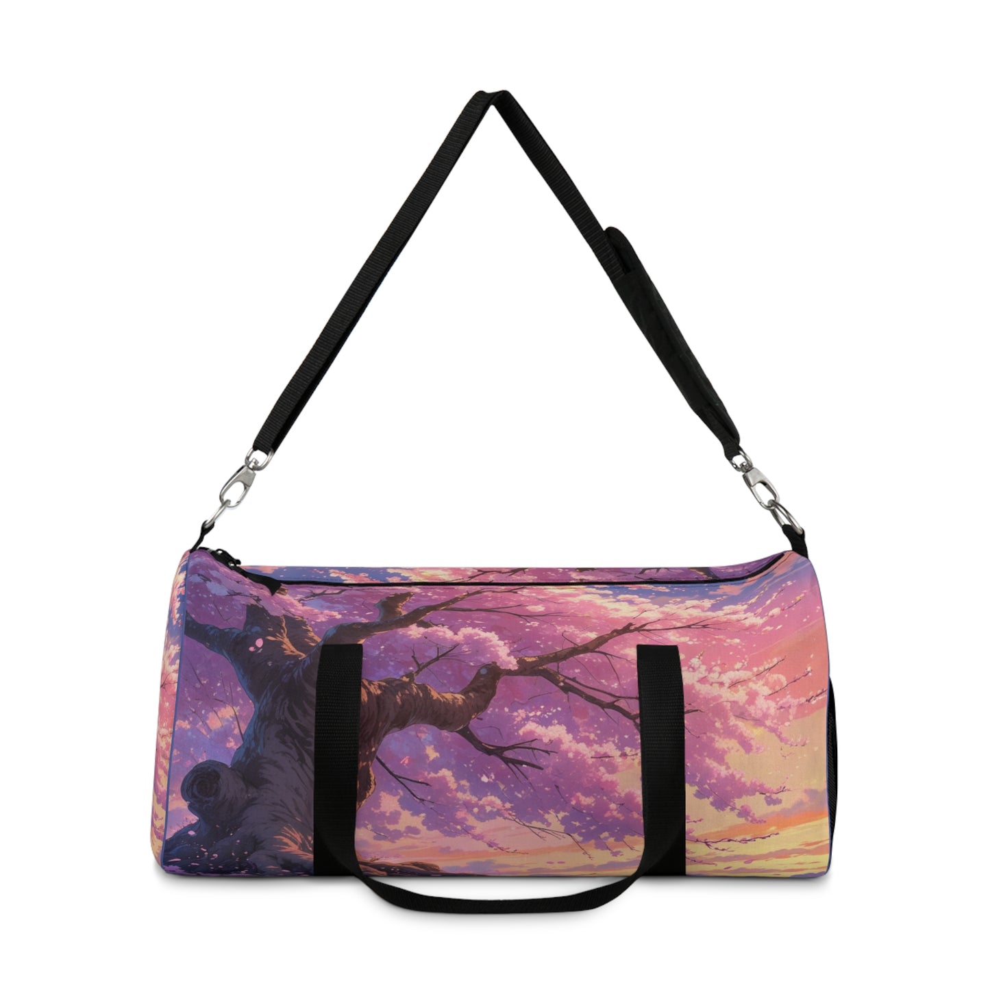 Cherry Blossom Print Duffel Bag - Stylish Travel Companion for Adventure Lovers