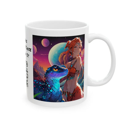 A Girl And Her 'Guana | Anime | Fantasy | Coffee |  Tea |  Hot Chocolate | 11oz