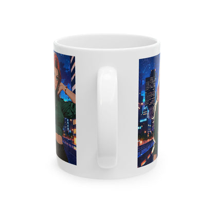Always Up To No Good | Anime | City Girl | Red Head | Coffee |  Tea |  Hot Chocolate | 11oz