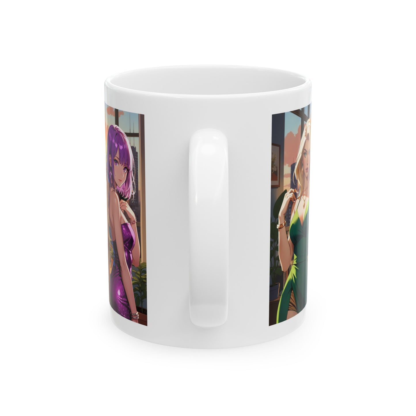 Girls Just Wanna Have Fun | HD Graphic | Party Girls | Anime | Coffee | Tea | Hot Chocolate | 11oz | White Mug