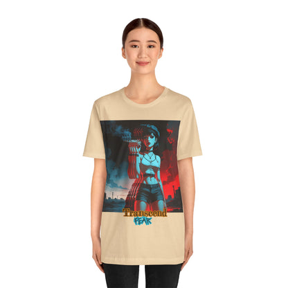 Transcend Fear Graphic Tee - Unisex Jersey Short Sleeve T-Shirt