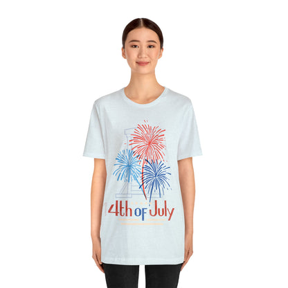 Patriotic Gift | Fireworks | Independence Day | July 4th | July 14th |  Guillotine | USA | Freedom | America | Fourth of July | Bastille Day | France | Unisex | Men's | Women's | Tee | T-Shirt