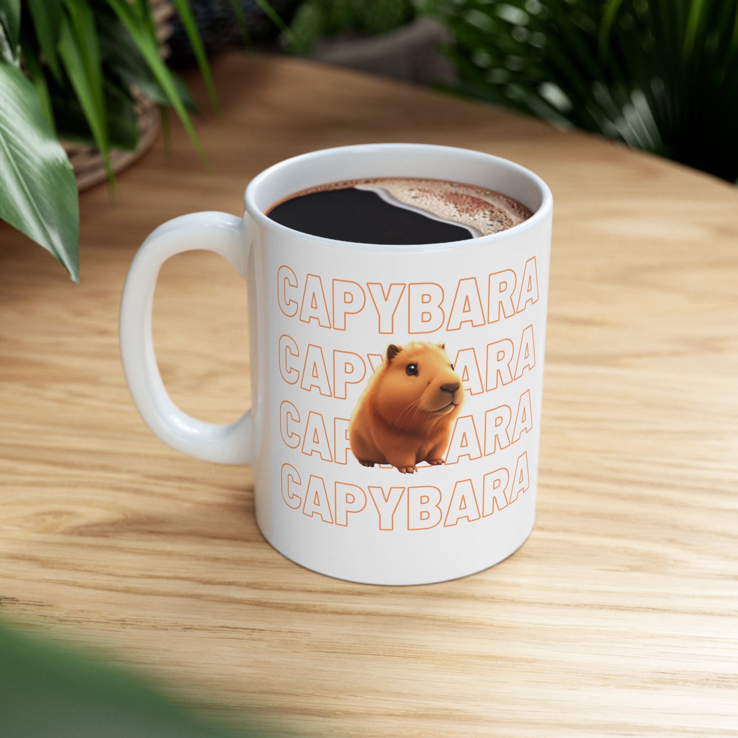 Capybara | Tik Tok | Animal Print | Cute | South America | Wildlife | Nature Lover's Gift | Coffee | Tea | Hot Chocolate | Ceramic Mug | 11oz