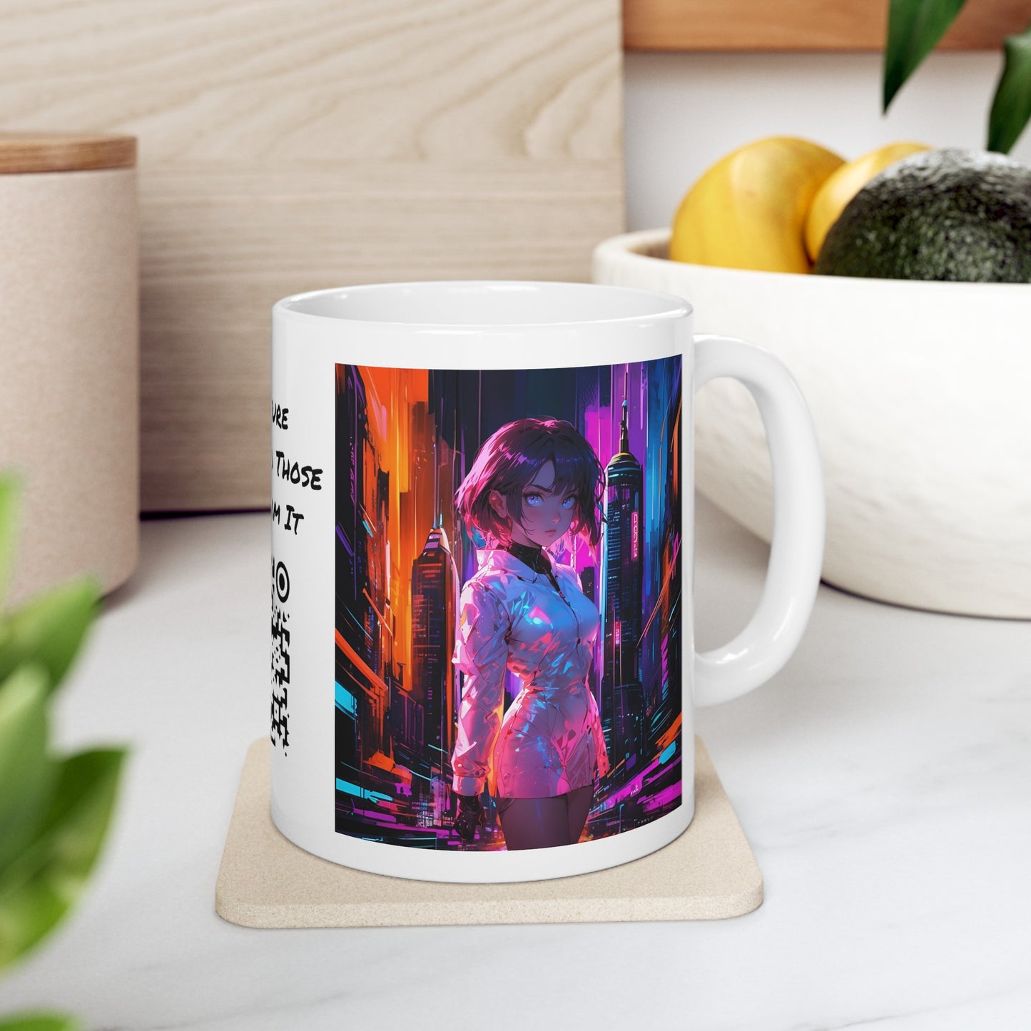 Crossroads Of Color | HD Graphic | Abstract | Neon Color | Anime | Coffee |  Tea |  Hot Chocolate | 11oz