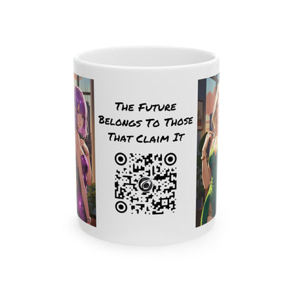 Girls Just Wanna Have Fun | HD Graphic | Party Girls | Anime | Coffee | Tea | Hot Chocolate | 11oz | White Mug
