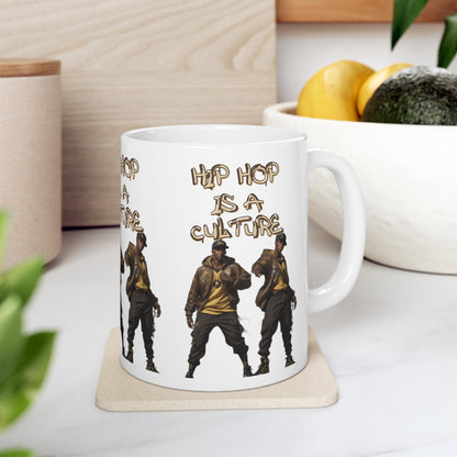 Hip Hop Is A Culture | Rappers | Music Lover's Gift | Teevolution | Afrocentric | Coffee | Tea | Hot Chocolate | Ceramic Mug | 11oz