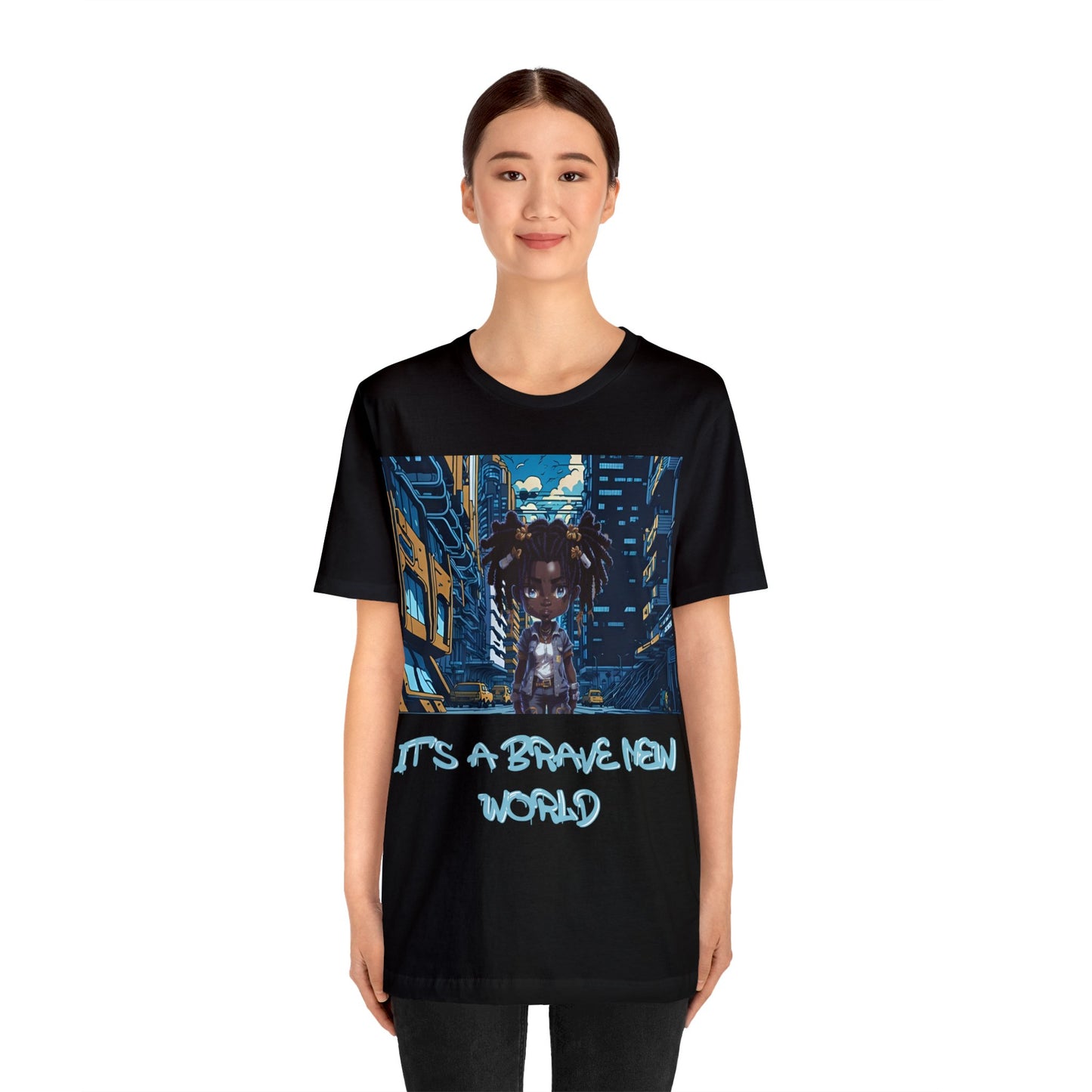 Brave New World | Black Girl Magic | Anime | HD Graphic | Trendy | Artwork |  Unisex | Men's | Women's | Tee | T-Shirt