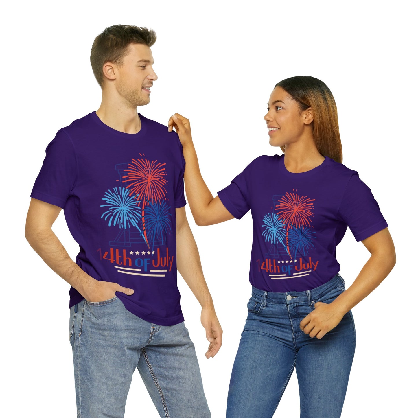 Patriotic Gift | Fireworks | Independence Day | July 4th | July 14th |  Guillotine | USA | Freedom | America | Fourth of July | Bastille Day | France | Unisex | Men's | Women's | Tee | T-Shirt