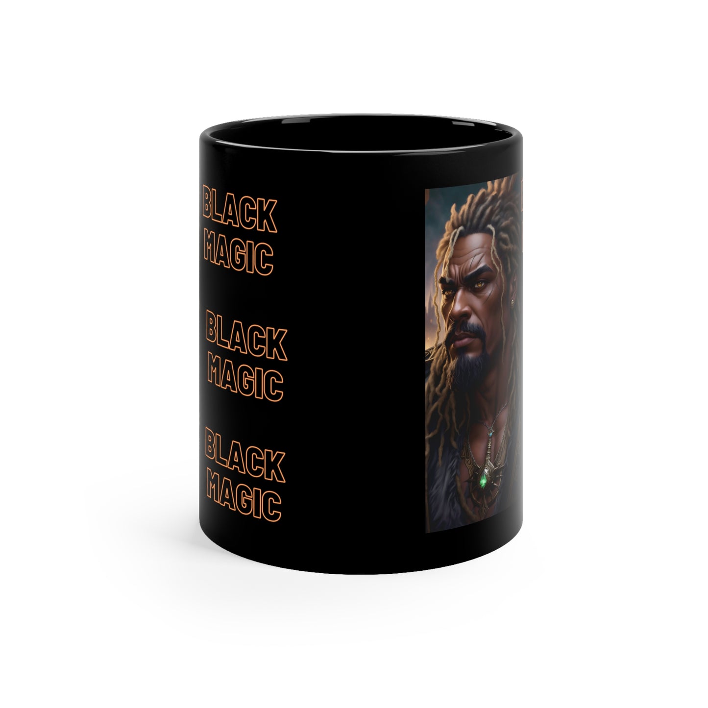 Black Magic Mug | Priest | Afrocentric | HD Graphic | Teevolution | Strong Men | Coffee | Tea | Hot Chocolate | 11oz Black Mug |