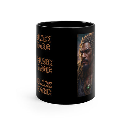 Black Magic Mug | Priest | Afrocentric | HD Graphic | Teevolution | Strong Men | Coffee | Tea | Hot Chocolate | 11oz Black Mug |