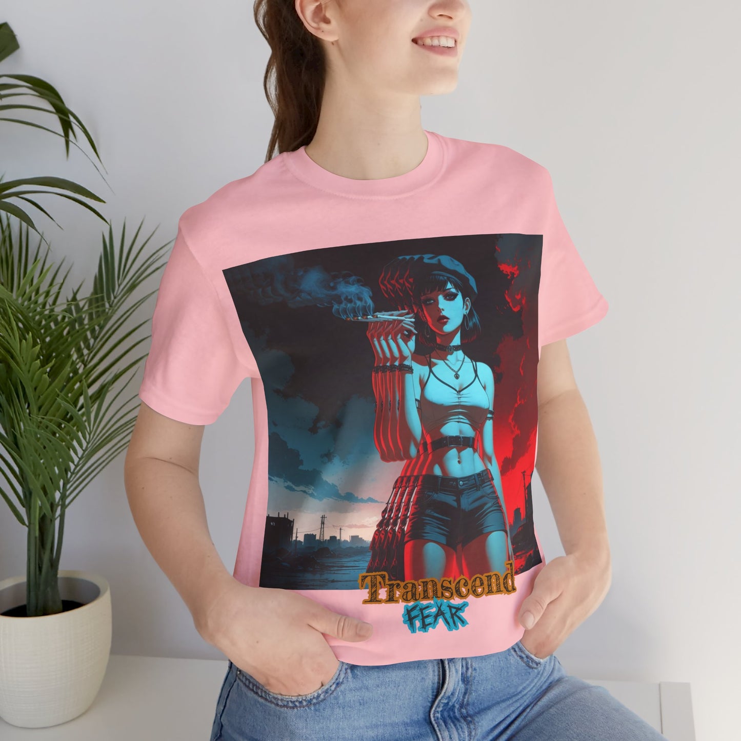 Transcend Fear Graphic Tee - Unisex Jersey Short Sleeve T-Shirt