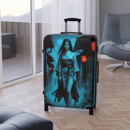 Asian-Inspired Design Suitcase - Perfect for Adventurers, Stylish Travel