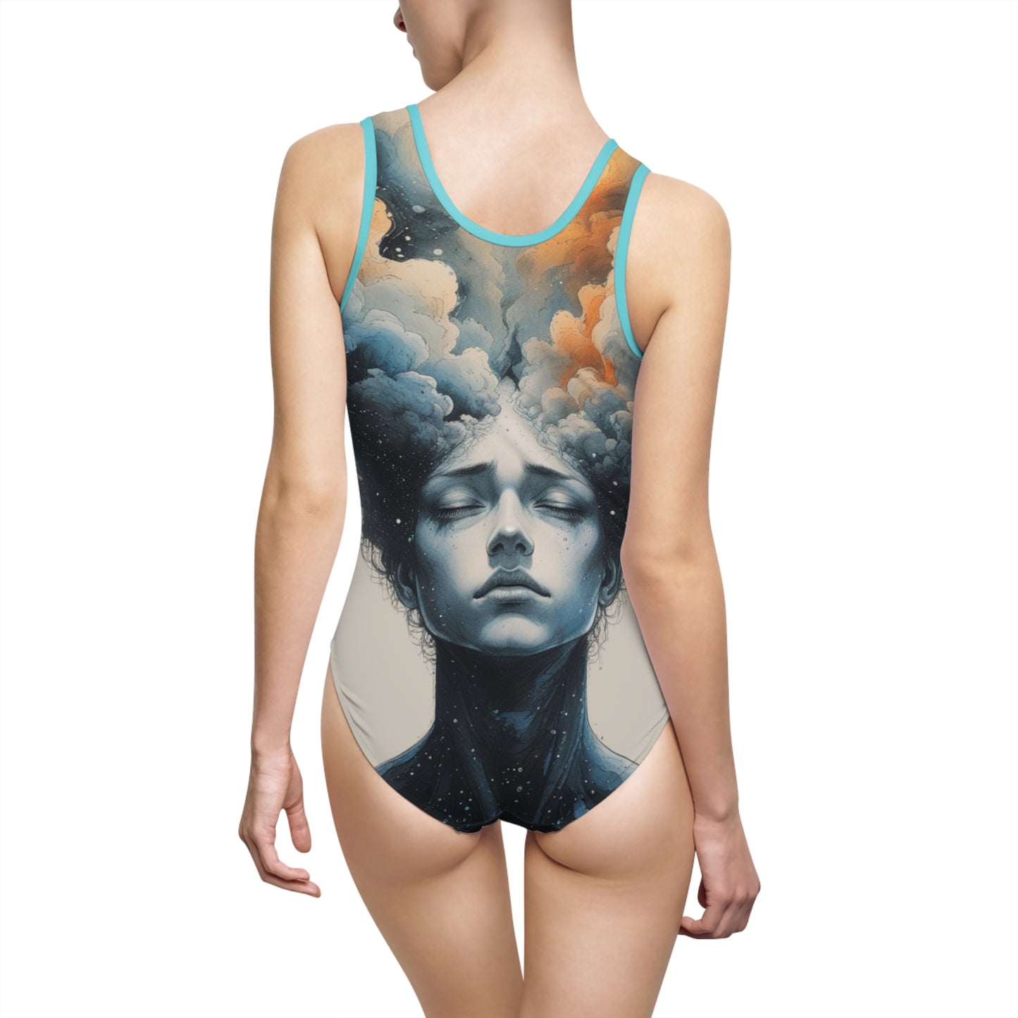 Ethereal Cosmic Women's One-Piece Swimsuit