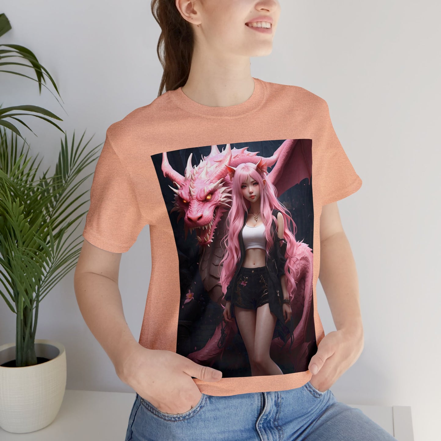 Dragon Lady | Fantasy | Anime | Gamer | HD Graphic | Unisex | Men's | Women's | Tee | T-Shirt