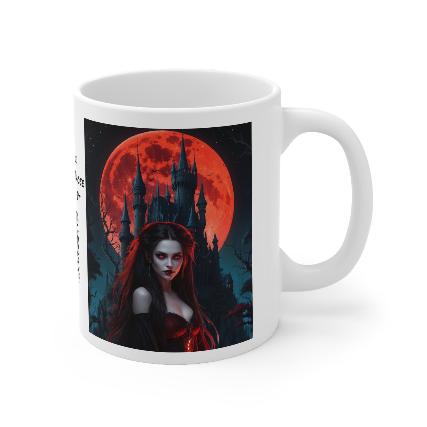 Succubus | Vampire | Goth | HD Graphic | Coffee | Tea | Hot Chocolate | 11oz | White Mug