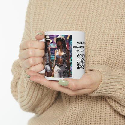 Girls Night Out | HD Graphic | Anime Style | Party | 2 Girls 1 Shirt | Coffee | Tea | Hot Chocolate | 11oz | White Mug