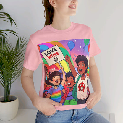 Love Wins | Inspirational | Anarchy | Alternative Living | Unisex | Men's | Women's | Tee | T-Shirt