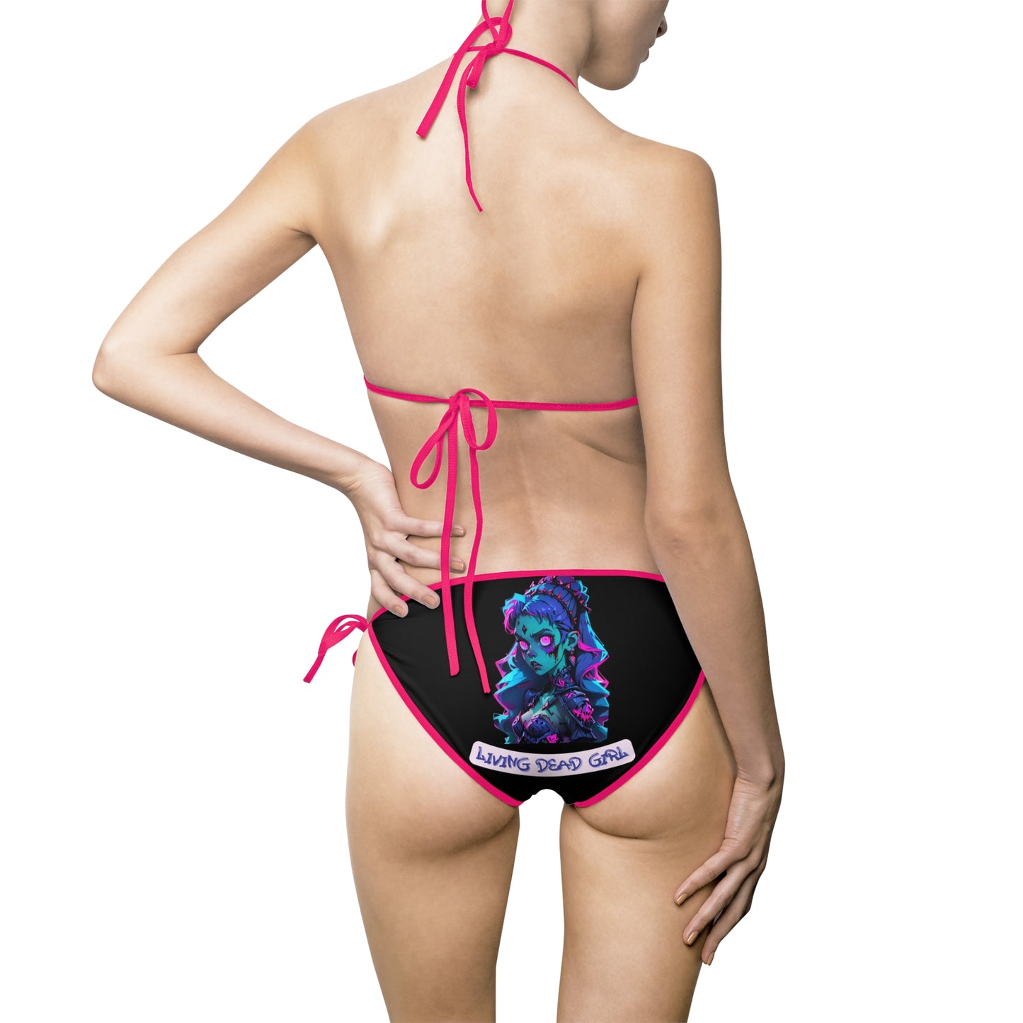 Vibrant Graphic Women's Bikini Swimsuit - Perfect for Beach Days and Summer Fun