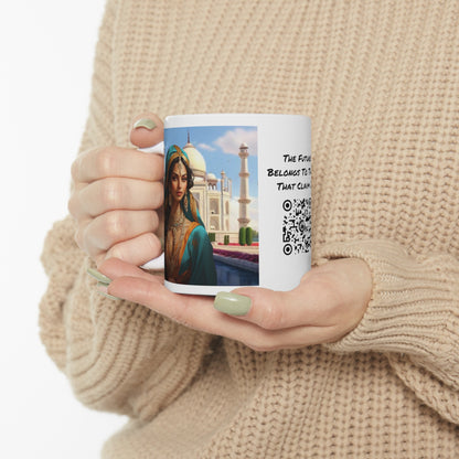 Shuddh Saundary | Taj Mahal | Pure Beauty | HD Graphic | Coffee | Tea | Hot Chocolate | 11oz | White Mug