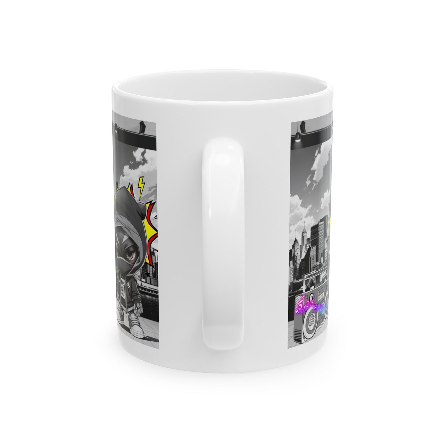 Don't Stop The Music | HD Graphic | Comic Style | Coffee | Tea | Hot Chocolate | 11oz | White Mug