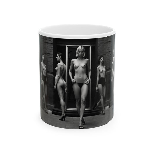 Black And White Beauties | Photorealism | Art | Nudes| Models | Fashion | HD Graphics | Coffee | Tea | Hot Chocolate | 11oz | White Mug