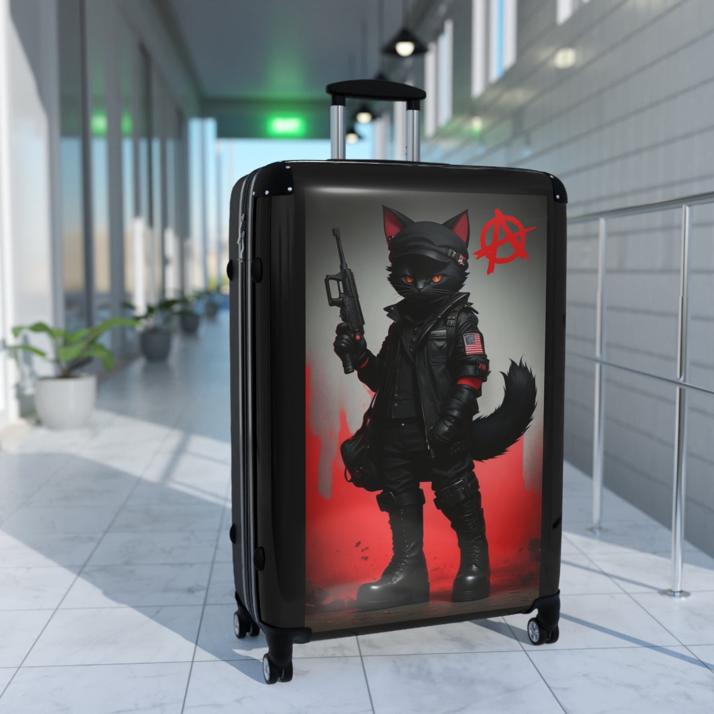 Sabo-Tabby Hard Shell Suitcase - Ideal for Travel Enthusiasts