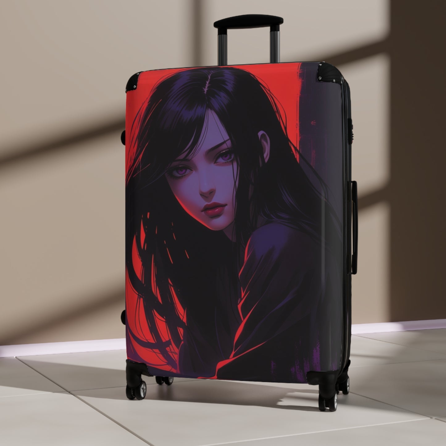 Stylish Anime Suitcase with Bold Artwork