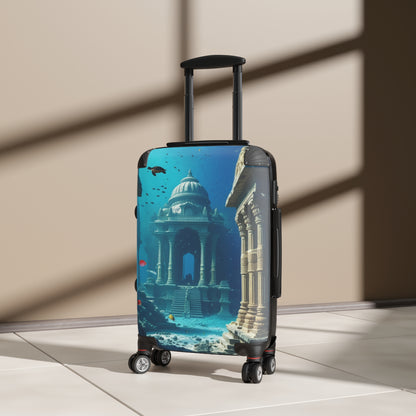 Underwater Adventure Suitcase - Stylish Travel Luggage with Coral Reef Design