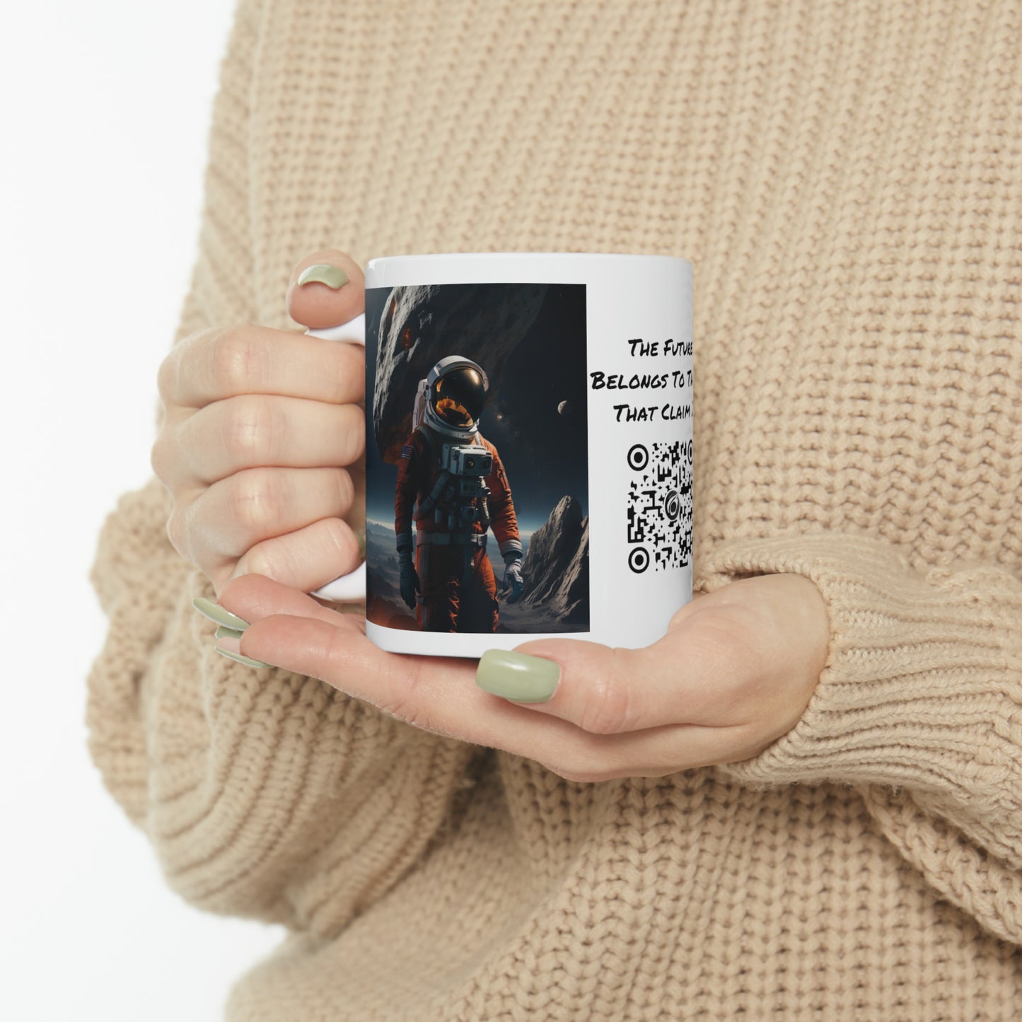 Final Frontier | HD Graphic | Space | Astronaut | Asteroid | Coffee | Tea | Hot Chocolate | 11oz | White Mug