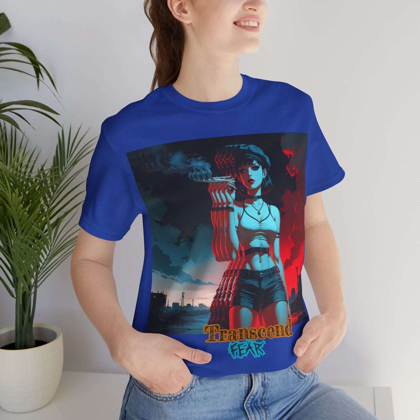Transcend Fear Graphic Tee - Unisex Jersey Short Sleeve T-Shirt