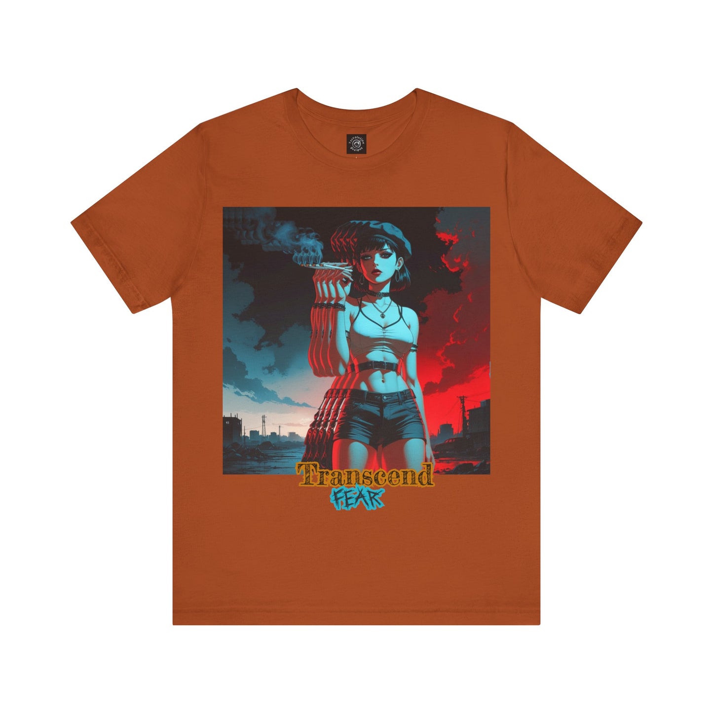 Transcend Fear Graphic Tee - Unisex Jersey Short Sleeve T-Shirt