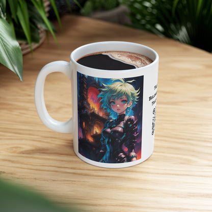 Portal Hottie | HD Graphic | Fantasy Girl | Gamer | Anime | Manga | Coffee | Tea | Hot Chocolate | 11oz | White Mug