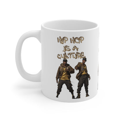 Hip Hop Is A Culture | Rappers | Music Lover's Gift | Teevolution | Afrocentric | Coffee | Tea | Hot Chocolate | Ceramic Mug | 11oz