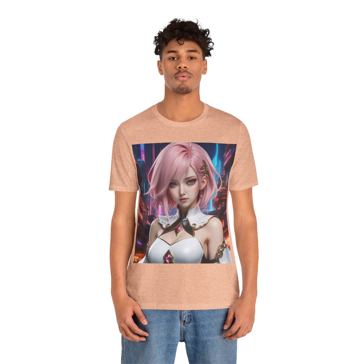 Kawaii Desu | Cute | Anime | CGI | Gamer | Fantasy Girl | Geek Gift | HD Graphics | Weeb | Waifu | Unisex | Men's | Women's| Tee | T-Shirt