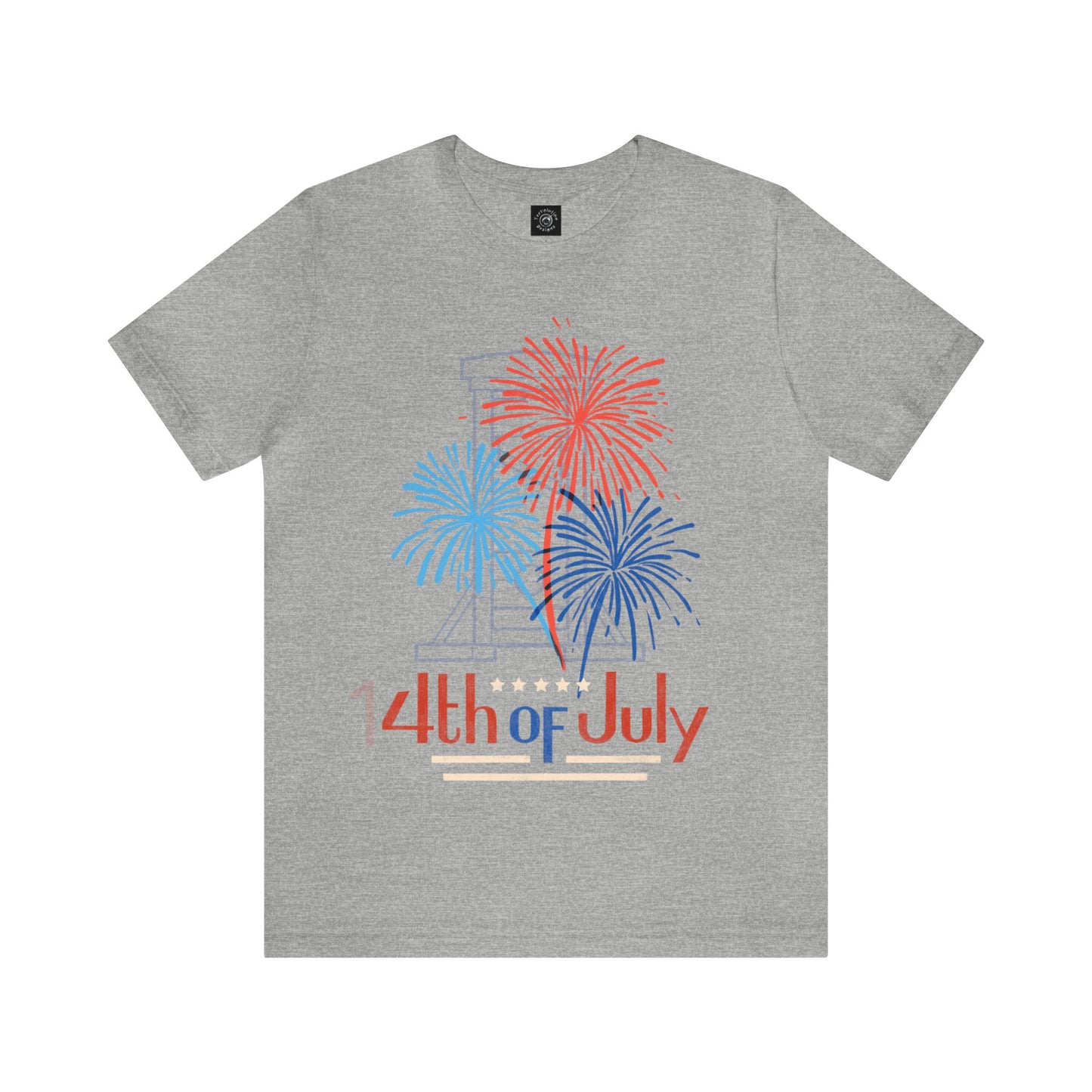 Patriotic Gift | Fireworks | Independence Day | July 4th | July 14th |  Guillotine | USA | Freedom | America | Fourth of July | Bastille Day | France | Unisex | Men's | Women's | Tee | T-Shirt