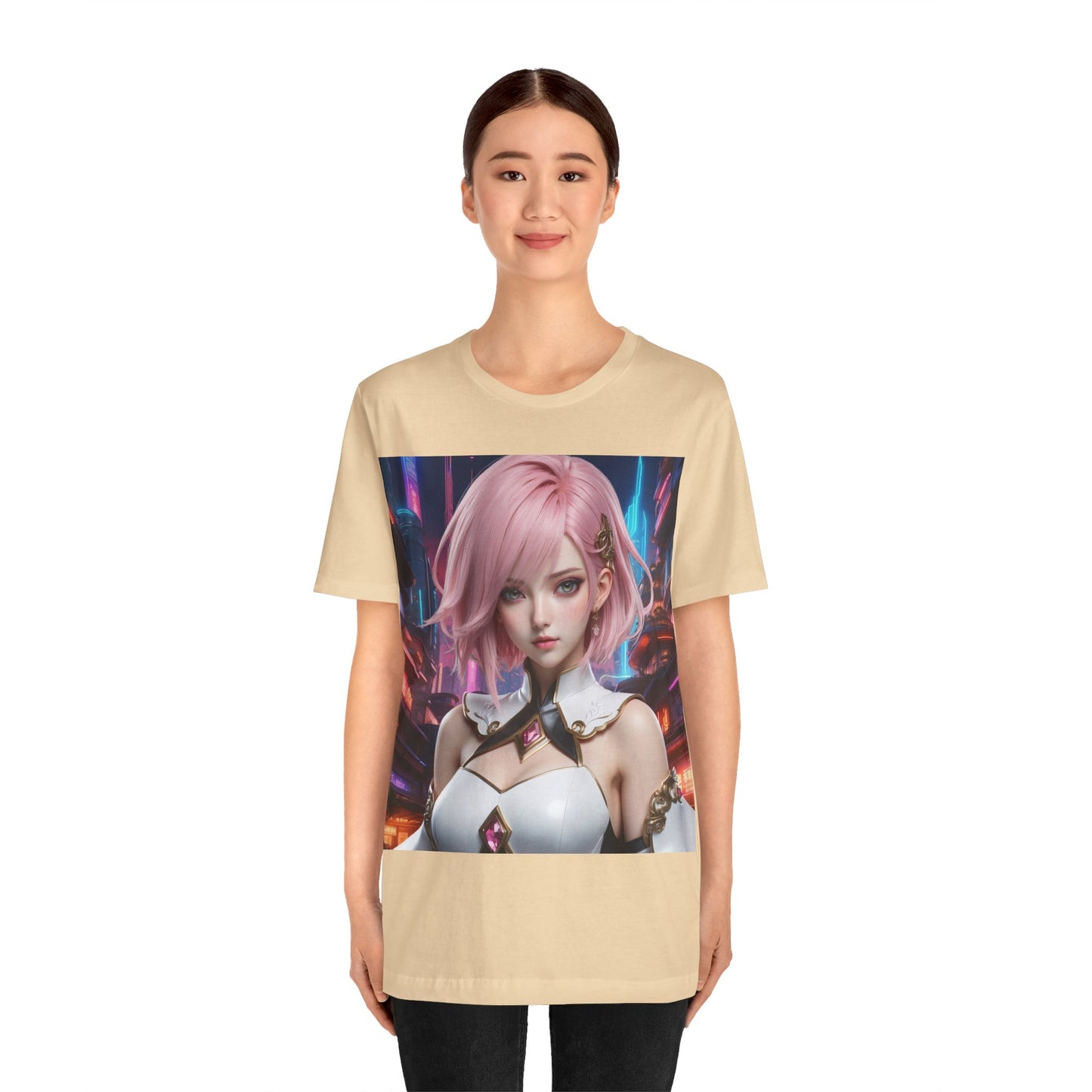 Kawaii Desu | Cute | Anime | CGI | Gamer | Fantasy Girl | Geek Gift | HD Graphics | Weeb | Waifu | Unisex | Men's | Women's| Tee | T-Shirt